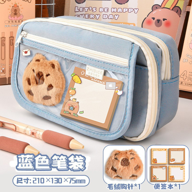 Estuche de lápices grande para niñas, escuela primaria, multifunción