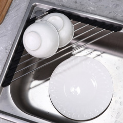 台所の水槽の排水棚の食器洗い池は折りたたみ可能です。