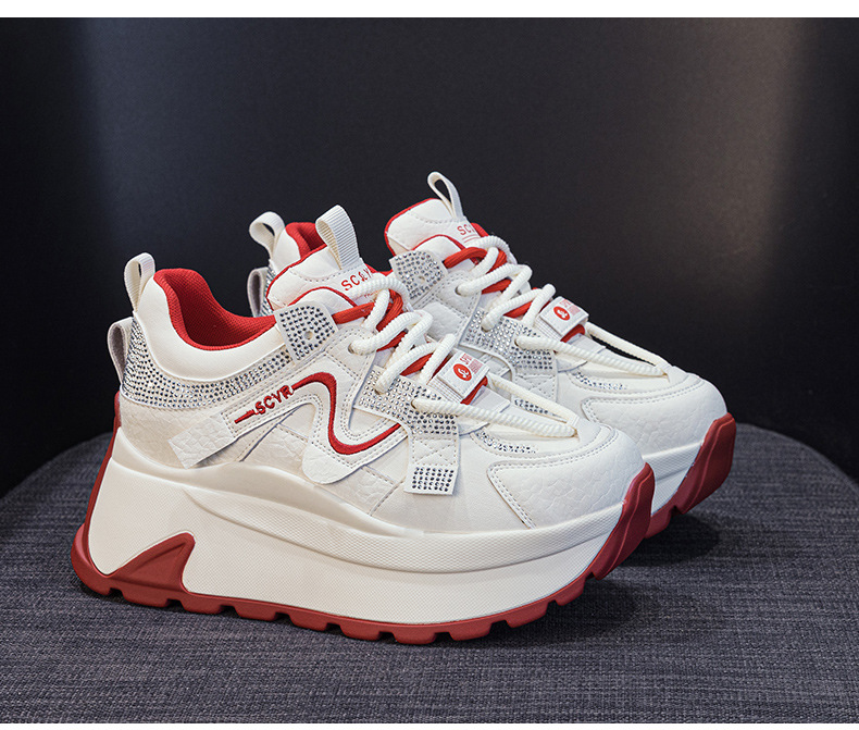 Giày sneaker nữ đế dày phong cách retro cổ điển — 5028 da tím, 5028 da vàng, 5028 da xám, 5028 da đỏ chi tiết 22