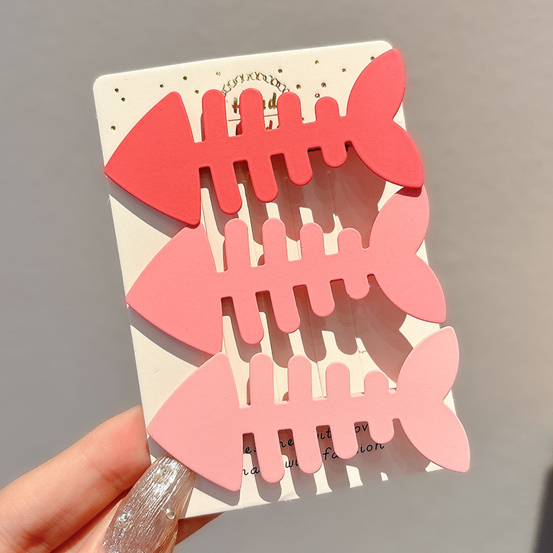 Coreana lateral frange clip de cabello de la frente de mujer sensación avanzada 2025 nuevo toque de dopamina clip de boca de pato