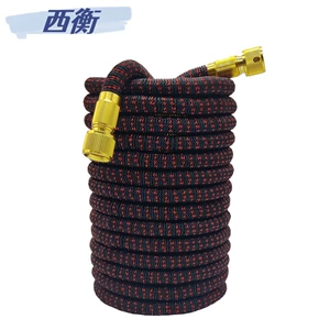 Factory wholesale telescopic water pipe home gardening car wash high pressure watering hose water gun brush car water gun black and red