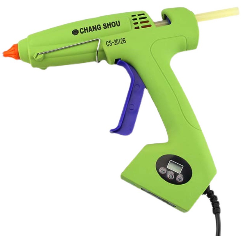 长寿CS2012B数显调温热熔胶枪手工DIY融胶抢热熔胶高温度粘胶条枪