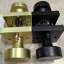卫生间锌合金通道卫浴锁多规格外贸款家用浴室木门三杆实心球形锁