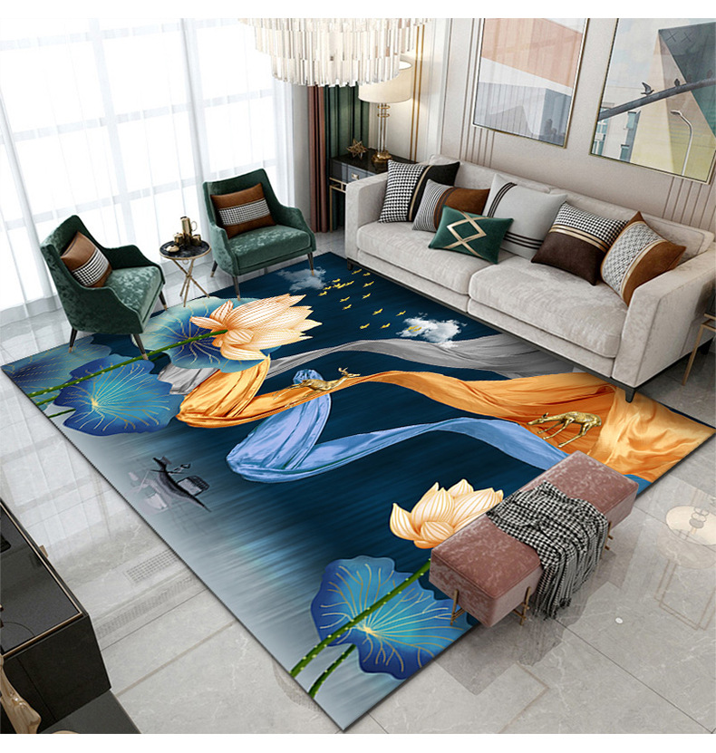 地毯,地垫,风景画地毯,客厅地毯,卧室地毯,跨境满铺地毯