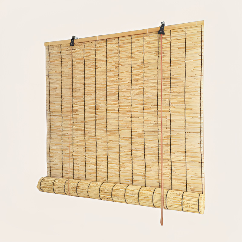 Factory Direct Sales of Reed Curtains, Grass Curtains, Roll-Up Curtains, Balcony Sunshade Curtains, Outdoor Shade Curtains, Bamboo Curtains, Outdoor Courtyard Breathable Curtains