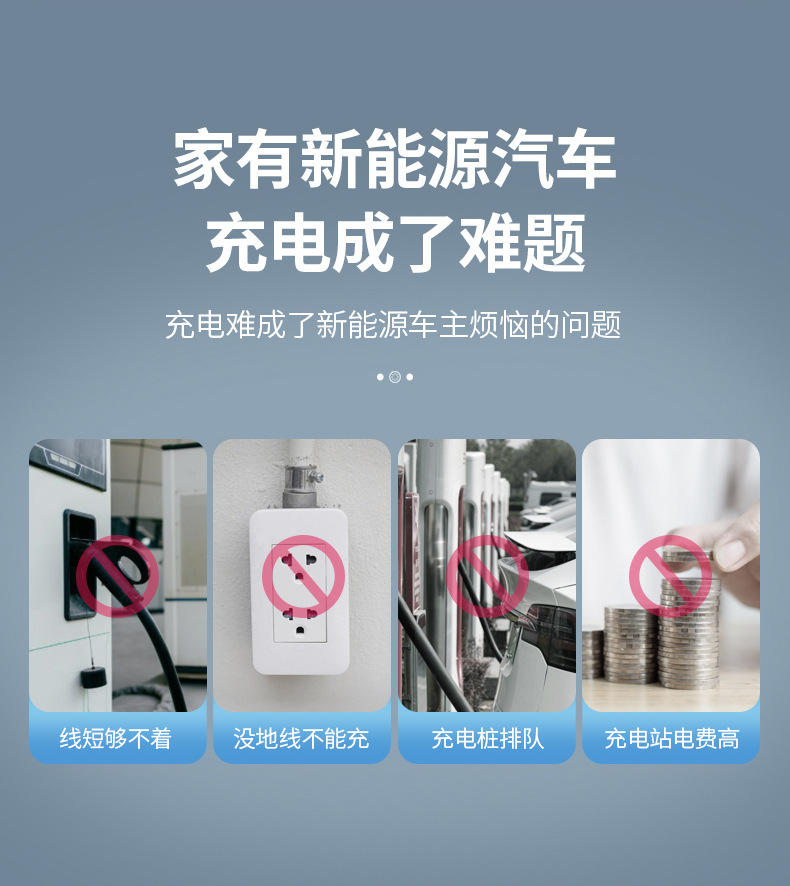 New car grounding treasure new energy vehicle universal grounding treasure ground wire free charging socket charger plug-in
