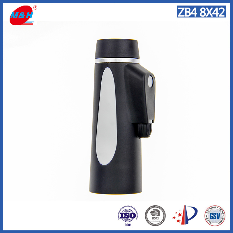 MHGX-ZB4单筒罗盘望远镜高清防水带指南针熊猫黑白配色高新光学