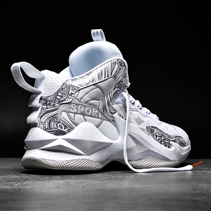 Primary and secondary school shoes men's new net face youth shoes men's fashion shoes men's basketball sneakers_voghion.com