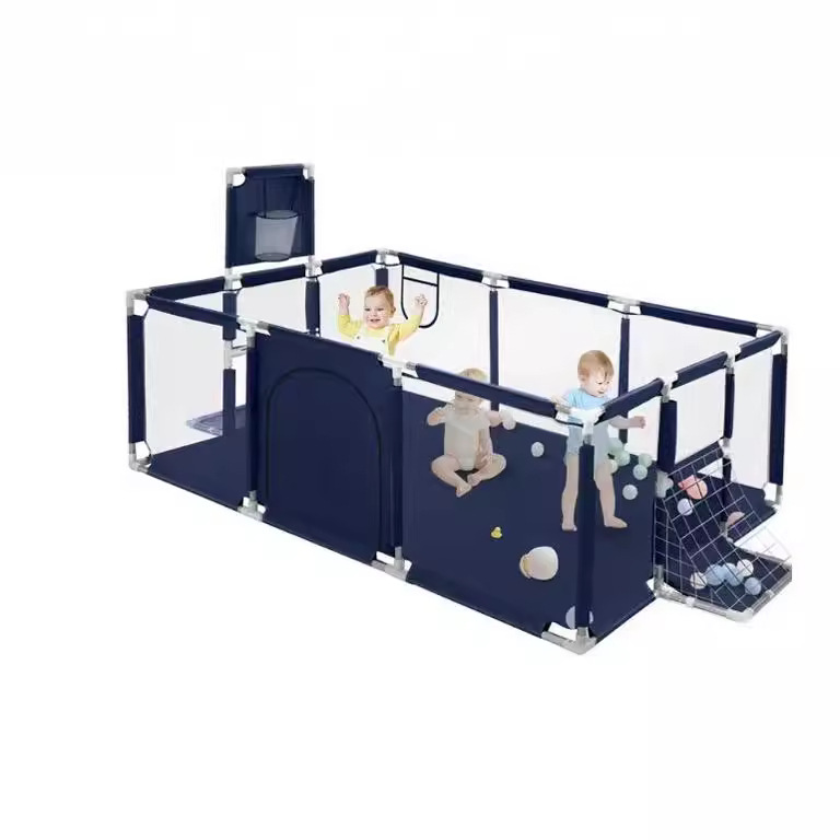Parque infantil transfronterizo, piscina de bolas para el hogar, valla de seguridad para bebés, parque de juegos para niños.