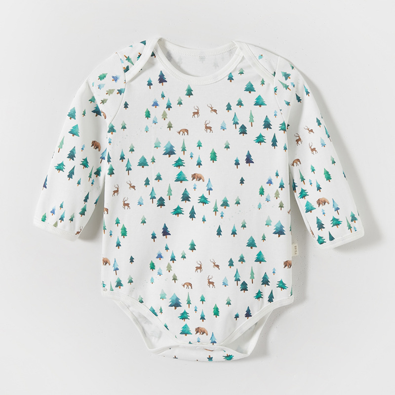 Vaina de algodón puro bebé clase un jersey de manga larga bebé tocando fondo interior mono transfronterizo al por mayor de una sola pieza de entrega