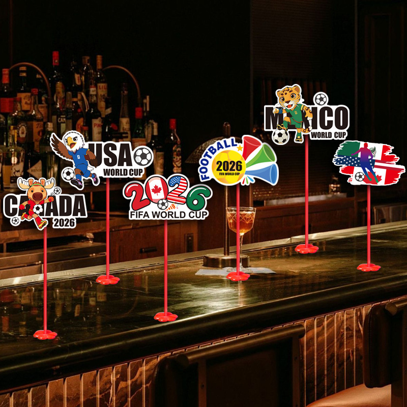 2026 World Cup Bar Cheering Decorations Tabletop Ornaments Football Club Scene Atmosphere Setup Hand-Held Table Decorations 2026 World Cup Bar Cheering Decorations Tabletop Ornaments Football Club Scene Atmosphere Setup Hand-Held Table Decorations