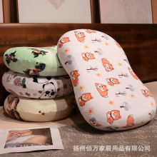 双面印花记忆棉枕头猫肚皮枕头慢回弹记忆枕双人腰垫枕情人节礼物