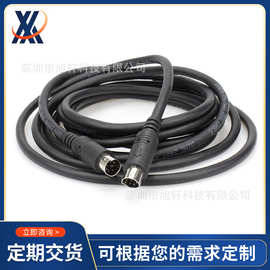 圆口6芯迷你DIN有线video视频线电视AV高清mini 6pin S端子连接线