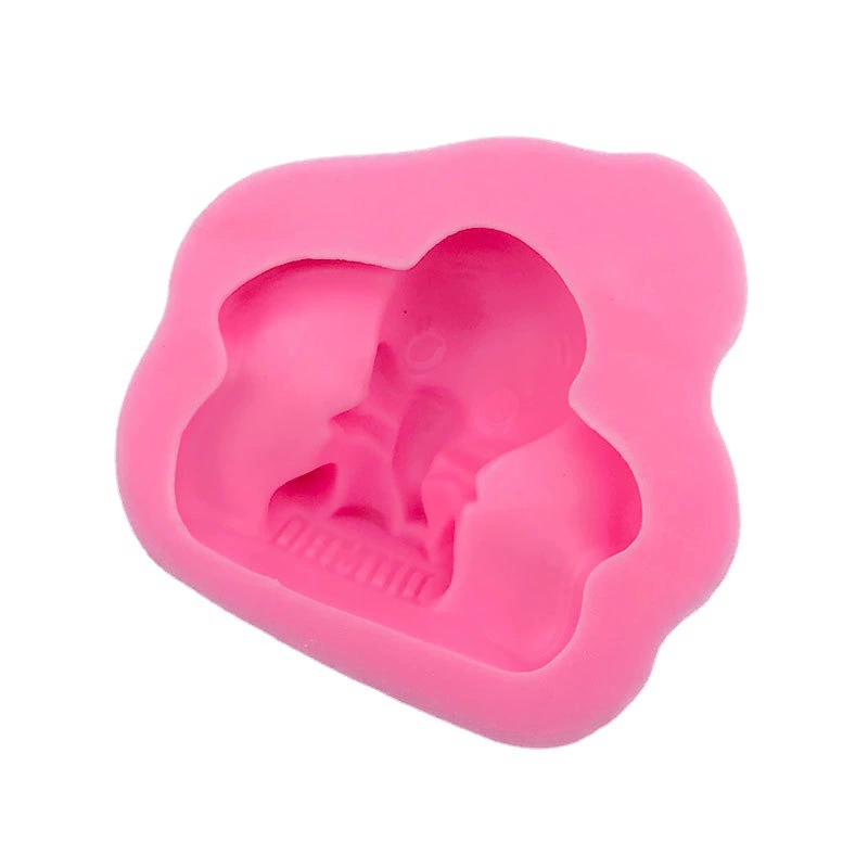 Cartoon flying elephant, silicone mold, acrylic fondant for photo sessions, handmade, ice cream