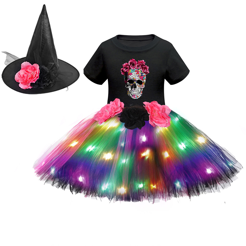 Хэллоуин светодиодный костюм с короткими рукавами 31