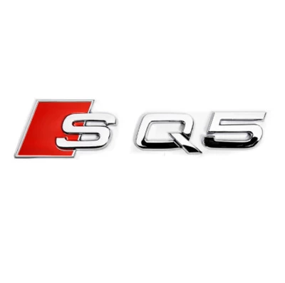 Audi car sticker SQ2 SQ3: Car logo - sq5-bright-silver