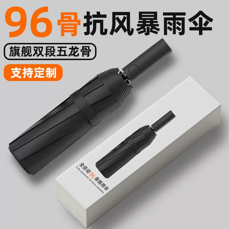 全自动24骨60骨144骨192骨雨伞批发定制广告伞晴雨伞UV黑胶太阳伞
