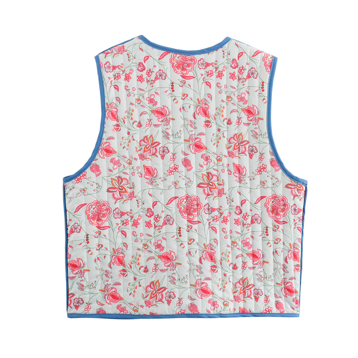 2024 Herfst/Winter Nieuw Product Dames Gepersonaliseerde Dubbelzijdig Bedrukte Katoenen Jas Vest w089 9010_voghion.com