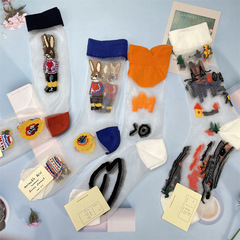 韓國socksappeal森林童話復古卡通AB版不對稱玻璃絲防勾絲女襪潮