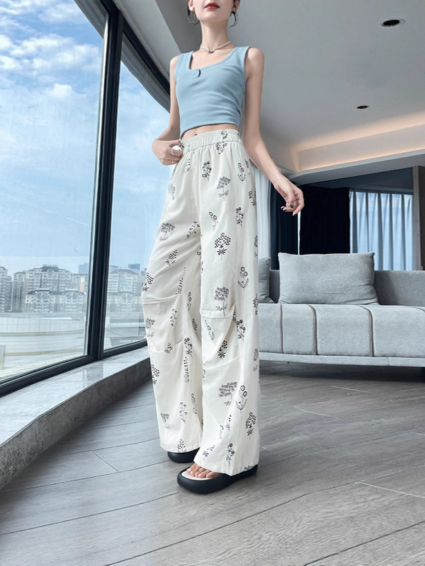 【2522】美式辣妹工装裤春夏季新款宽松百搭直筒显瘦拖地运动裤子|undefined