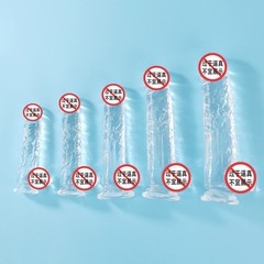 Crystal transparent simulated female masturbation dildo, seven models of adult erotic female products, TPE soft glue