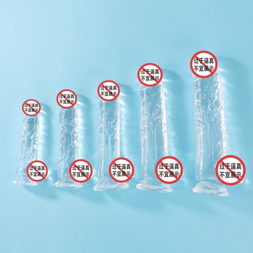 Crystal transparent simulated female masturbation dildo, seven models of adult erotic female products, TPE soft glue