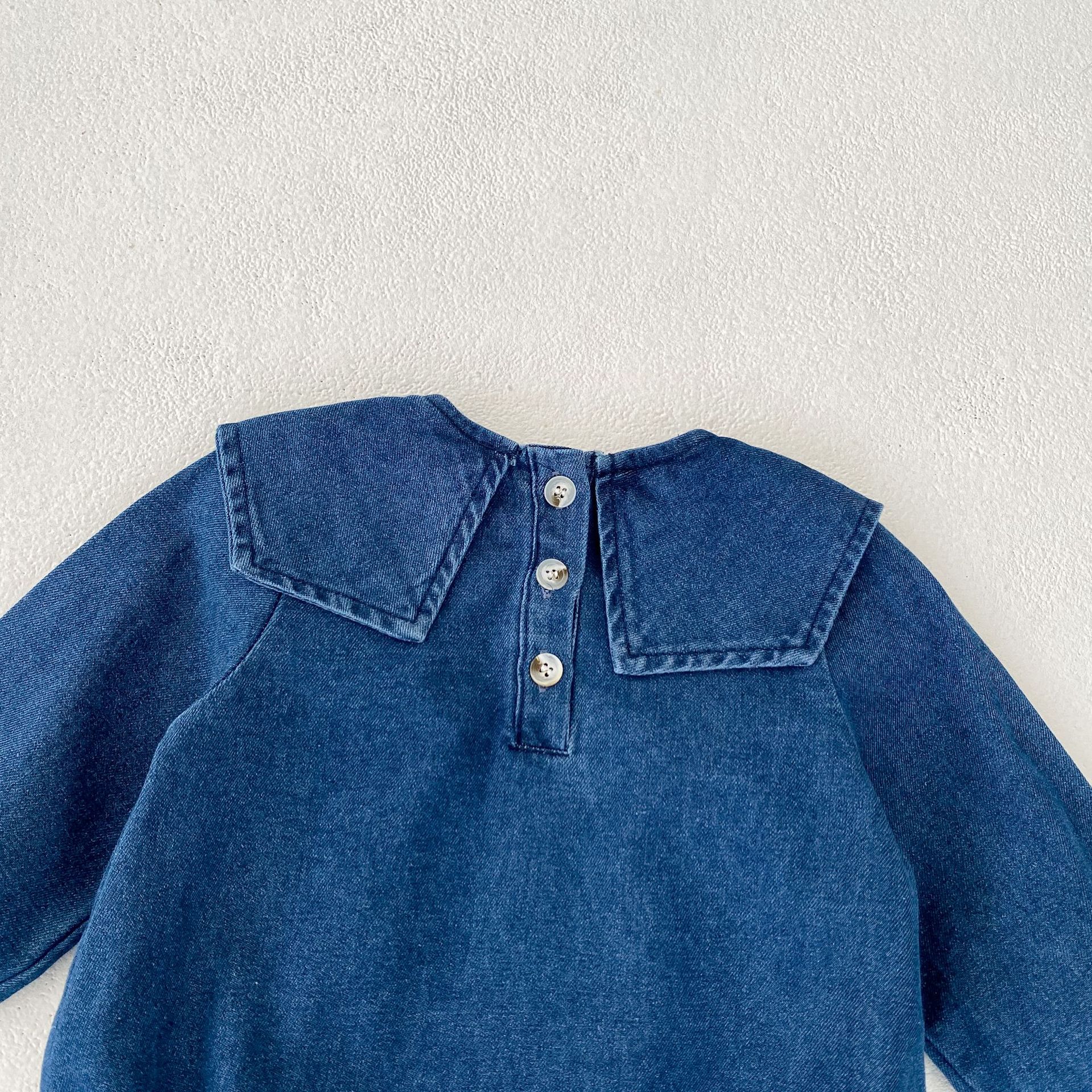 Jesenske kavbojke za dojenčke Ins2024, sestre, ljubke, nosijo velike reverje in krilo_voghion.com