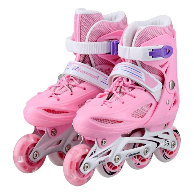 Linwei skates children's double-row wheel four-wheel single-layer shoes roller skates men's and women's skates 3-5-6-8-10 years old