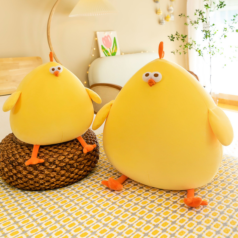 New Dunder Chicken Doll Large Little Yellow Chicken Doll Stuffed Toy Soothing Pillow Bed Cushion Birthday Gift