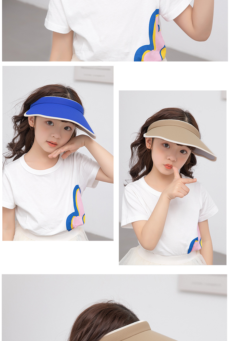 1029 chapeau de protection solaire pour enfants t haut vide chapeau  grand bord garon chapeau de parasol fille bb cool chapeau chapeau de soleil d39tpicture3