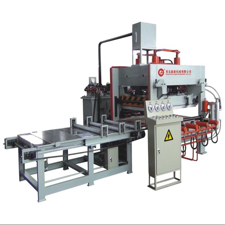 【国森】400T毛竹单板压制生产设备带进料机自动压