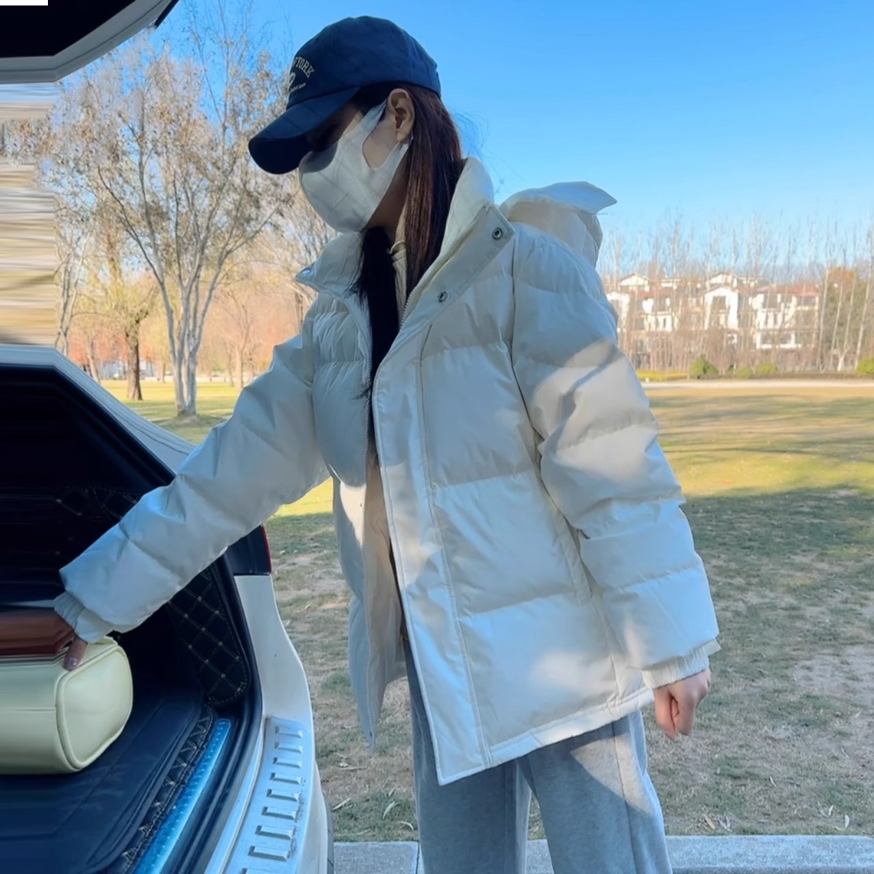 【外贸跨境】棉服男女短款冬季2025加厚连帽情侣款宽松小个子款