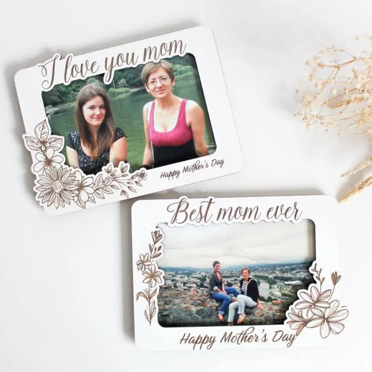 Factory Custom-Made Mother's Day Photo Frames, Valentine's Day Gift Photo Frames, Home Decoration Ornaments, Wooden Crafts, Cross-Border