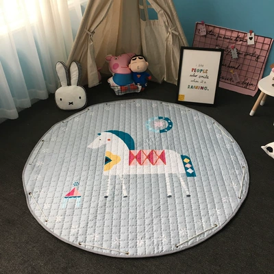 Storage Mat Toy Floor Mat — Avtomobil döşəmə paspasları - small-wooden-horse-diameter-15m-thickness-1cm