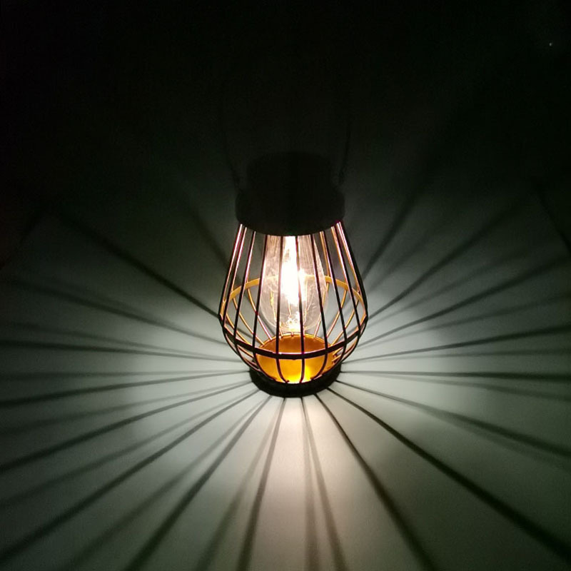 亚马逊热销LED 户外防水花园庭院装饰灯复古铁艺投影灯照明景观灯