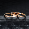 Fashionable gemstone ring stainless steel, jewelry for beloved, Korean style, suitable for import, Japanese and Korean, wholesale