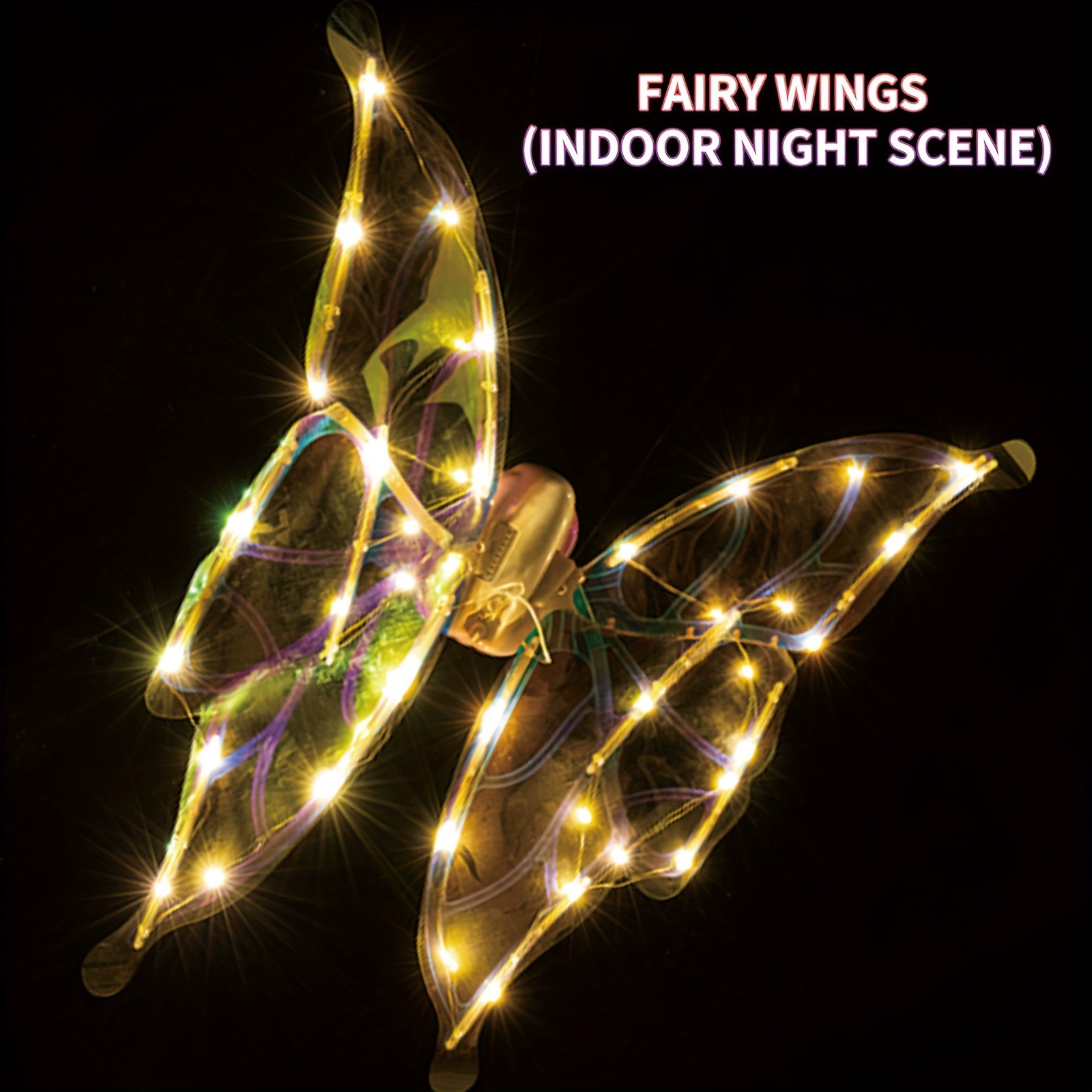 Детские электрические светящиеся крылья бабочки, крылья эльфа, красочные крылья ангела, подарок на день защиты детей для мужчин и женщин