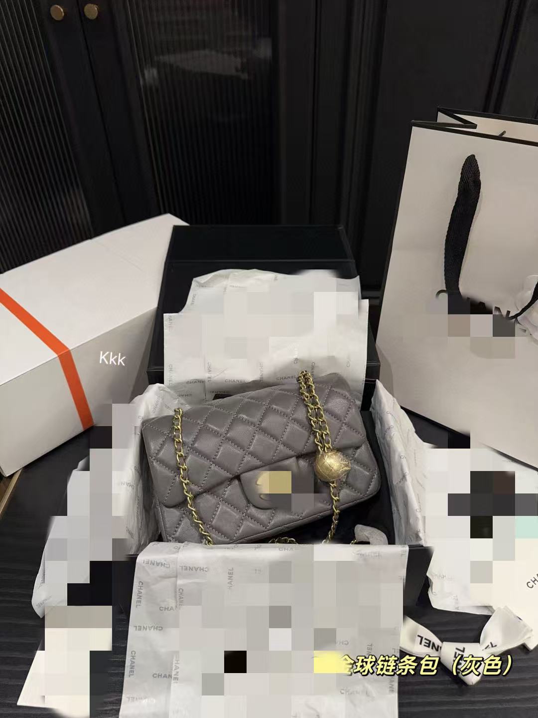 Luxury Women's Handbag Small Chanel Original Leather Small Gold Ball Square Versatile Crossbody Genuine Leather Quilted Chain Bag Small Square
