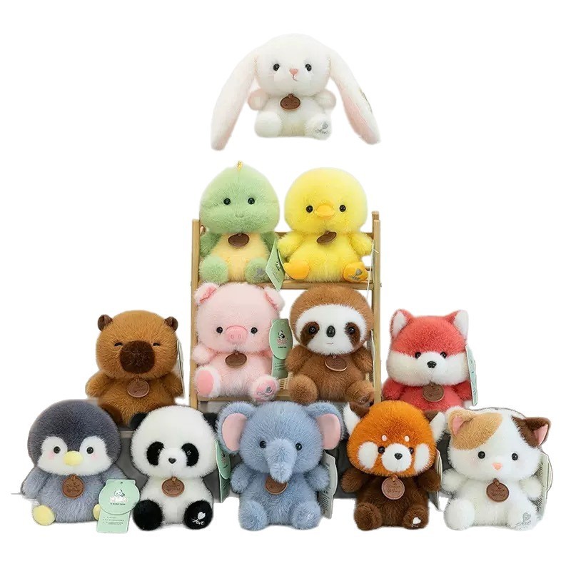 かわいい香りのドゥンドゥンパラダイス学習テーブル装飾品付き、小動物人形、キツネ、恐竜、カピバラ、ナマケモノ、ラグドール付き|undefined