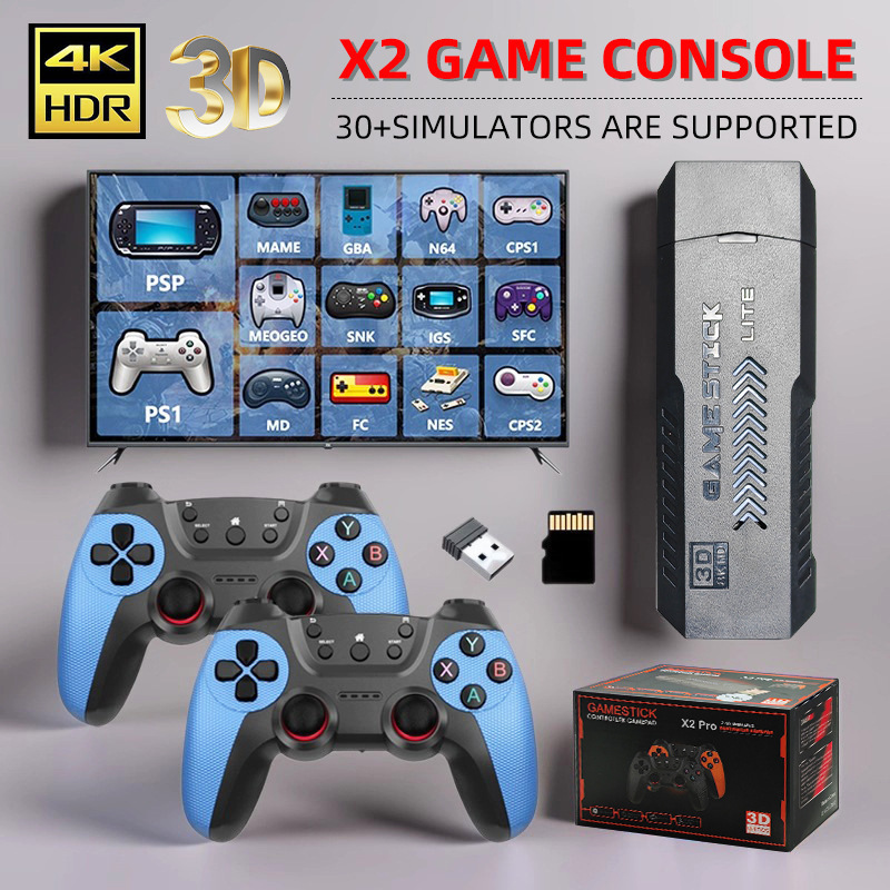 X2Blue Home Game Console Dual-Player Arcade 4K Wireless High-Definition Tv Game Console Cross-Border HDMI Home Game
