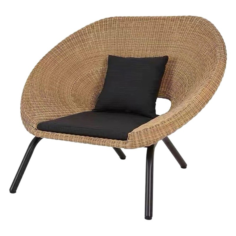 Ratán al aire libre sofá combinación patio jardín ocio ratán silla al aire libre balcón reclinable cama y desayuno muebles al aire libre