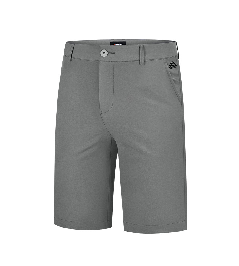 Quần short golf nam thể thao mùa hè co giãn cao thoáng khí — KUZ075 màu trơn quần short màu đen, KUZ075 màu trơn quần short màu xám chi tiết 11