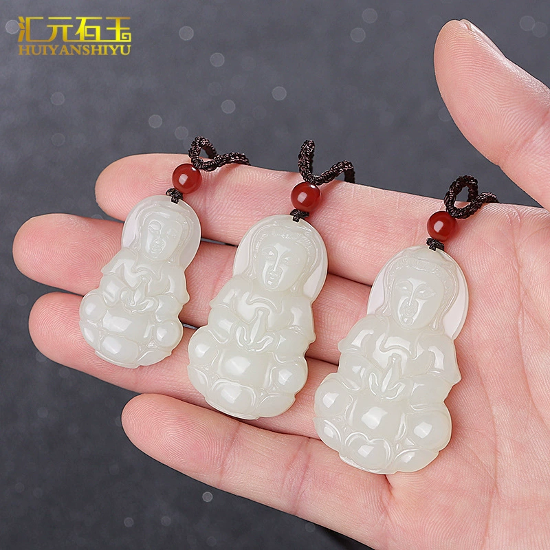 П pendant белый нефрит, чай Tieguanyin