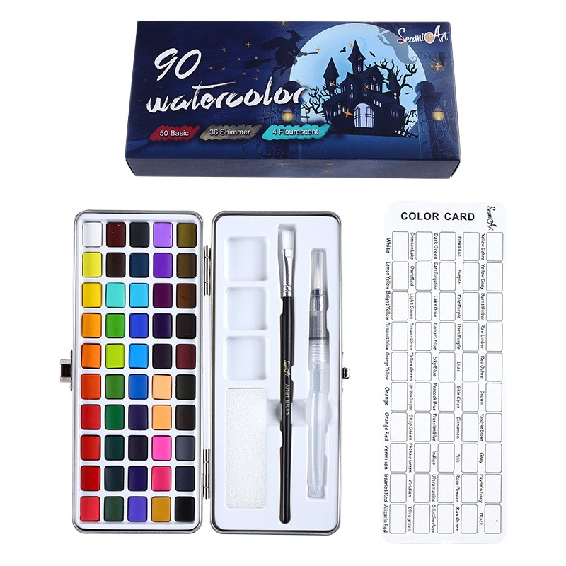 Estilo japonés Nail Art pintura especial acuarela pintura en aerosol acrílico sólido nacarado 50 color gradiente de color a juego tienda traje