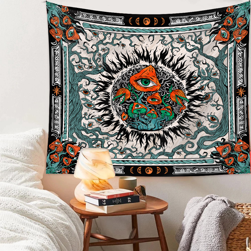 Seven Leap Amazon Cross-border Tapestry Hanging Cloth Background Fabric Instagram Style Tapestry Decor Fabric Bohemian Tapestry