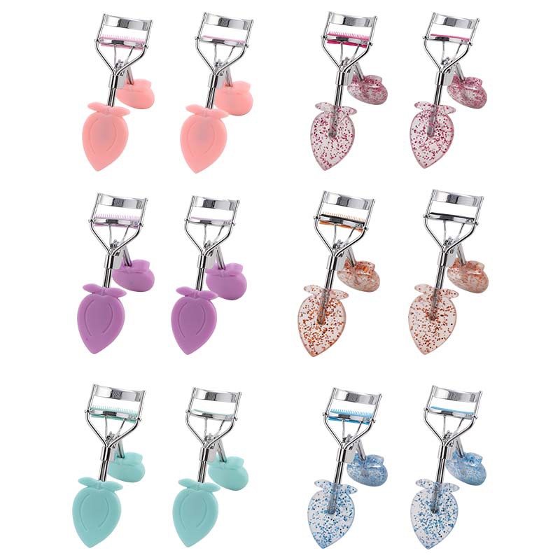Corazón de桃 mango clip de pestañas gran ángulo natural sol pestañas curvas artefactos herramientas de maquillaje de belleza clip de pestañas novato