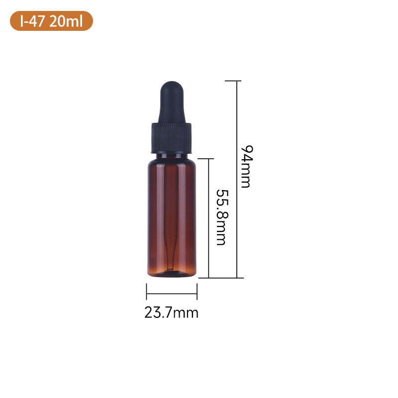 メーカー卸売り100ml茶色精油瓶petスポイト瓶化粧品精華液分装避光ペットボトル|undefined