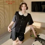 外穿女短袖娃娃领新款家居服