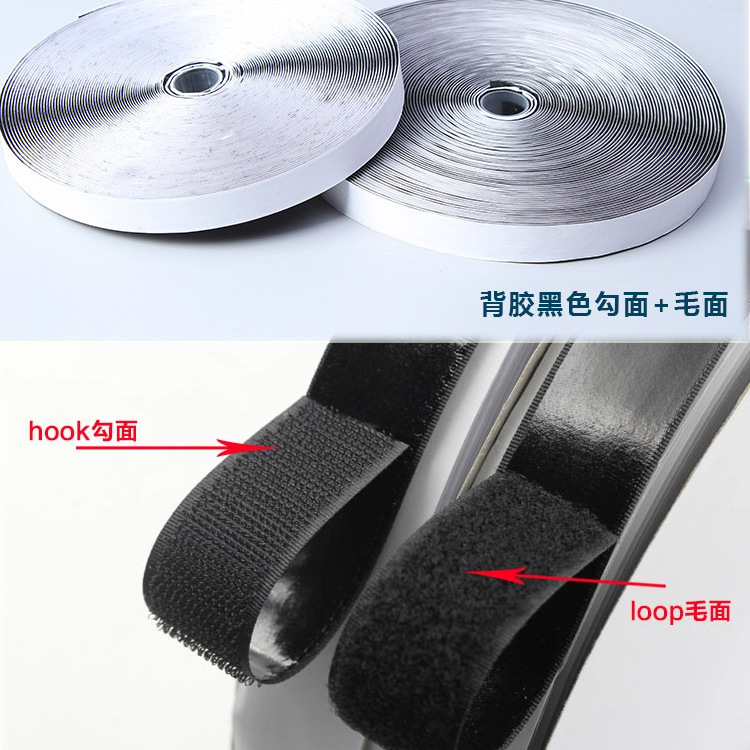 Fabricante de ventas de ropa bolsas mezcladas velcro de color cinturón de fijación gran cantidad de stock superior