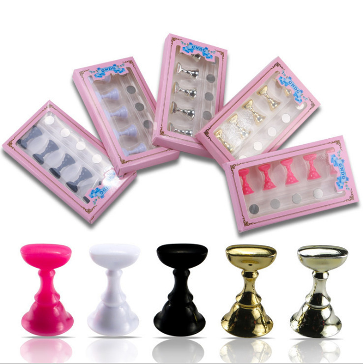 Amazon Manicure Magnetic Acrylic Nail Tray Holder Works Display Stand Nail Piece Chessboard Base Wholesale